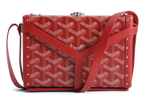 goyard minaudiere chevron red|Minaudiere Goyard .